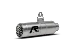 Slip-On REMUS MESH (sport silencer), stainless steel brushed, EC Approved